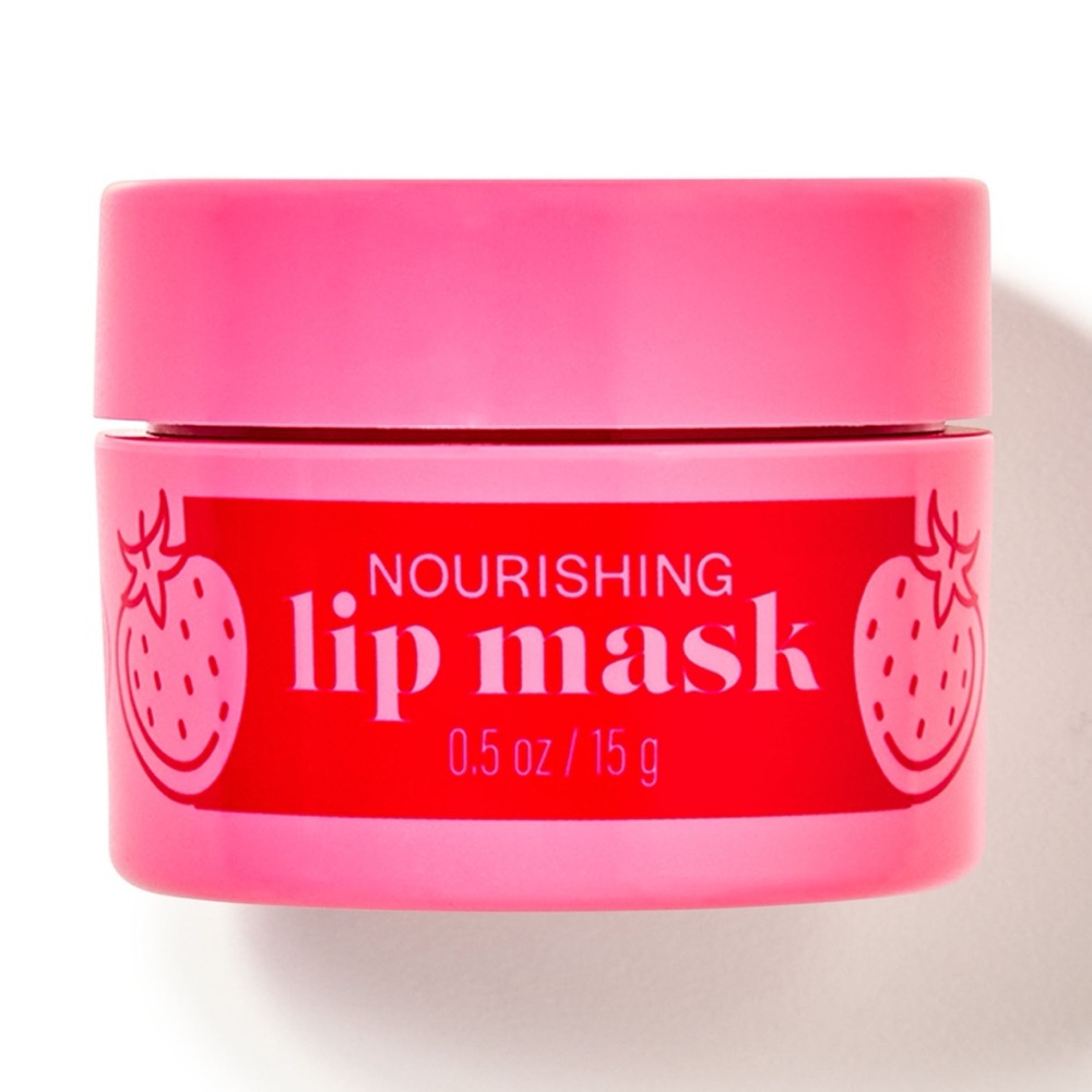 🐭 SALE! Bath & Body Works Strawberry Pound Cake Nourishing Lip Mask New